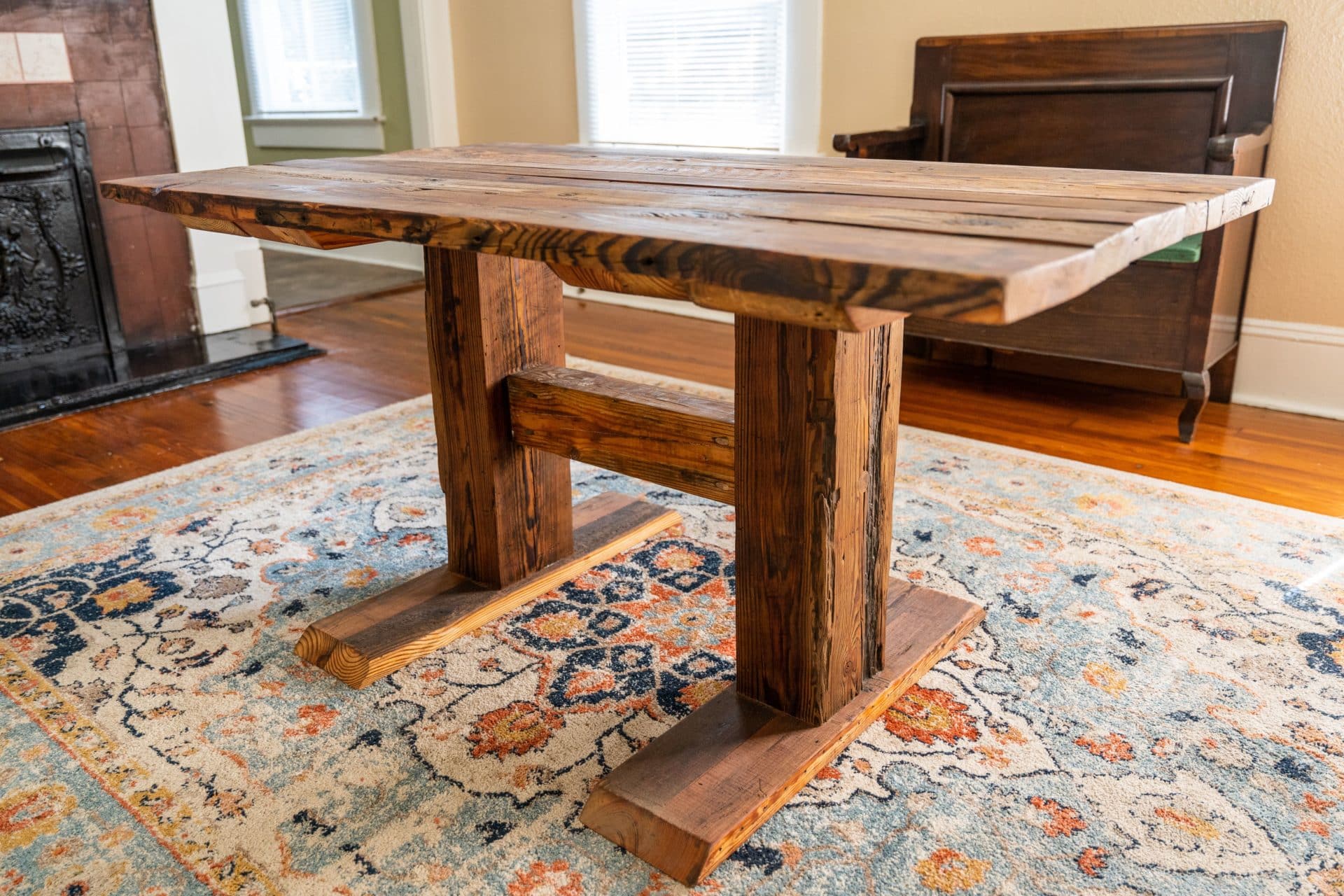 Wood harvest table discount